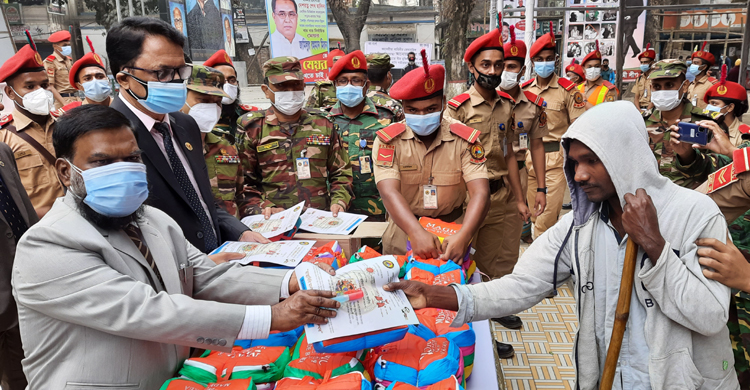 টাঙ্গাইলে বিএনসিসির করোনা ও ডেঙ্গু প্রতি